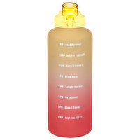 Primula Motivational Water Bottle, Coral Ombre, 64 Ounce, 1 Each