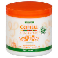 Cantu Conditioning Repair Cream, Leave-In, Shea Butter, 16 Ounce