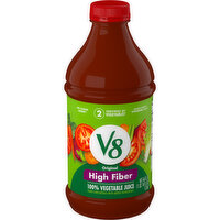 V8® High Fiber Original 100% Vegetable Juice, 46 Fluid ounce