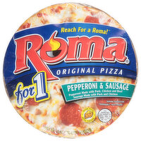 Roma Pizza, Pepperoni & Sausage, 5.36 Ounce