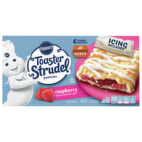 Pillsbury Toaster Strudel Toaster Pastries, Raspberry, 6 Each