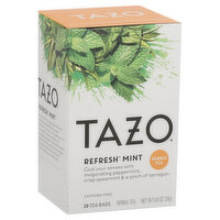 Tazo Herbal Tea, Refresh Mint, Bags, 20 Each