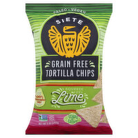 Siete Tortilla Chips, Grain Free, Lime, 5 Ounce