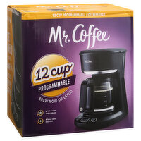 Mr. Coffee Coffee Maker, Programmable, 12 Cup, 1 Each