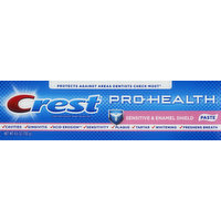 Crest Toothpaste, Fluoride, Smooth Formula, Sensitive & Enamel Shield, 4.6 Ounce