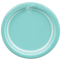 Sensations Plates, Spa Blue, 6.875 Inch, 10 Each