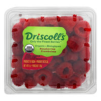 Fresh Organic Raspberries, 0.5 Pound