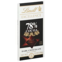 Lindt Excellence Dark Chocolate, 78% Cocoa, 3.5 Ounce