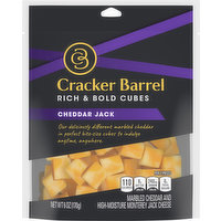 Cracker Barrel Cheese Cubes, Cheddar Jack, 6 Ounce