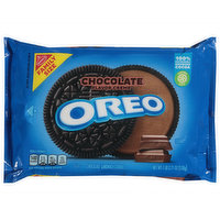 Oreo Chocolate Sandwich Cookies, Chocolate Flavor Creme, Family Size, 18.71 Ounce