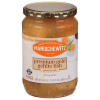 Manischewitz Gefilte Fish, Premium Gold, Jelled Broth, 6 Each