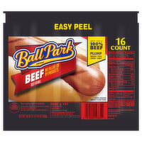 Ball Park Beef Hot Dogs, 16 Count, 30 Ounce