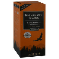Bota Box Malbec, Dark, Nighthawk Black, 3 Litre