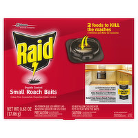 Raid Small Roach Baits, Double Control, 0.63 Ounce