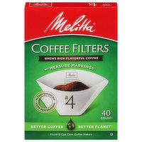 Melitta Coffee Filters, No. 4, 40 Each