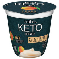 Ratio Keto Friendly Dairy Snack, Peach, 5.3 Ounce