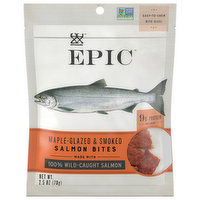 Epic Salmon Bites, Maple-Glazed & Smoked, 2.5 Ounce