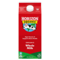 Horizon Organic Milk, Whole, 0.5 Gallon
