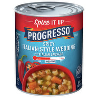 Progresso Soup, Spicy Italian-Style Wedding with Italian Sausage, Medium, 18 Ounce