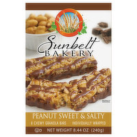 Sunbelt Bakery Granola Bars, Peanut Sweet & Salty, Chewy, 8.44 Ounce