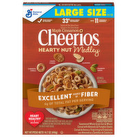 Cheerios Hearty Nut Medley Cereal, Maple Cinnamon, 14.7 Ounce