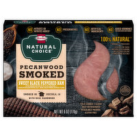 Hormel Natural Choice Pecanwood Smoked Sweet Black Peppered Ham, 6 Ounce