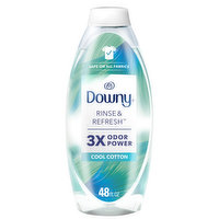 Downy Rinse & Refresh Downy RINSE & REFRESH Laundry Odor Remover and Fabric Softener, 48 fl oz, Cool Cotton, 48 Fluid ounce