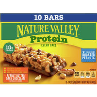 Nature Valley Chewy Bars, Peanut Butter & Dark Chocolate, Protein, 10 Each
