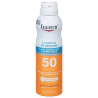 Eucerin Sunscreen Lotion Spray, Lightweight, Advanced Hydration, Broad Spectrum SPF 50, 6 Ounce