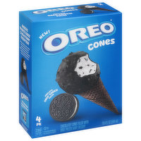 Oreo Frozen Dairy Dessert Cones, 4 Pack, 4 Each