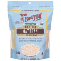 Bob's Red Mill Hot Cereal, Oat Bran, Organic, 18 Ounce