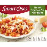 Smart Ones Three Cheese Ziti Pasta Marinara with Mozzarella, Monterey Jack & Parmesan Cheeses Frozen Meal