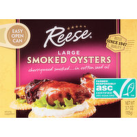 Reese Smoked Oysters, Large, 3.7 Ounce