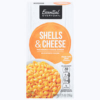 Essential Everyday Macaroni & Cheese Dinner, Shells & Cheese, 7.25 Ounce