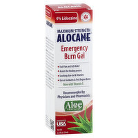 Alocane Emergency Burn Gel, Maximum Strength, 2.5 Ounce
