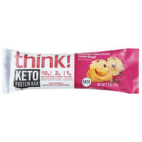 Think! Protein Bar, Keto, Chocolate Peanut Butter Cookie Dough, 1.2 Ounce