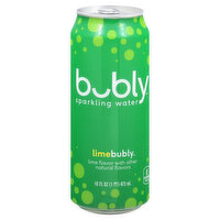 BUBLY Sparkling Water, Lime, 16 Ounce