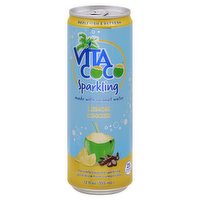 Vita Coco Sparkling Juice Drink, Lemon Ginger, 12 Ounce