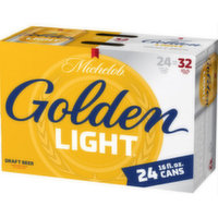 Michelob Golden Draft Light 24 Pack Cans, 16 Fluid ounce