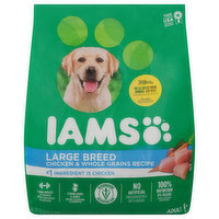IAMS Dog Food, Super Premium, Large Breed, Chicken & Whole Grains Recipe, 30 Pound