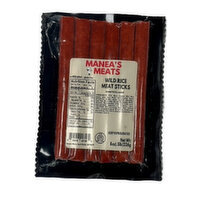 Manea's Meat Sticks, Wild Rice, 8 Ounce