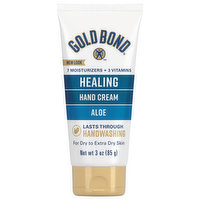 Gold Bond Hand Cream, Healing, Aloe, 3 Ounce