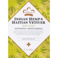 Nubian Heritage Soap, Indian Hemp & Haitian Vetiver, 5 Ounce