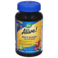 Alive! Alive Multivitamin, Men's Gummy, Orchard Fruits & Garden Veggies, 60 Each