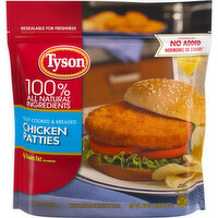 Tyson Fully Cooked Frozen Breaded Chicken Patties, 26 Ounce