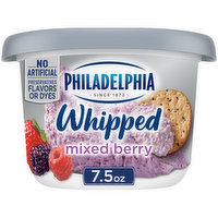 Philadelphia Mixed Berry Whipped Cream Cheese Spread, 7.5 Ounce
