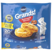 Pillsbury Grands! Biscuits, Buttermilk, Value Pack, 20 Each