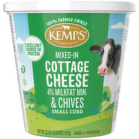 Kemps 4% Chive Cottage Cheese, 22 Ounce