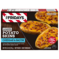 TGI Fridays Potato Skins, Loaded, Cheddar & Bacon, Snack Size, 8.54 Ounce