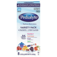 Pedialyte Electrolyte Powder, Variety Pack, 8 Each